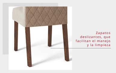 SILLA NEW MAIA RUSTICO MALBEC/ VELUDO KRAFT