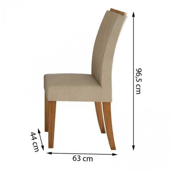 SILLA  ATACAMA  TERCIOPELO CREMA NATURAL/ ROVERE NATURALE