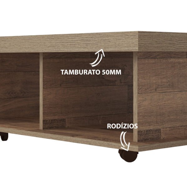 MESA DE CENTRO DUNAS RUSTICO