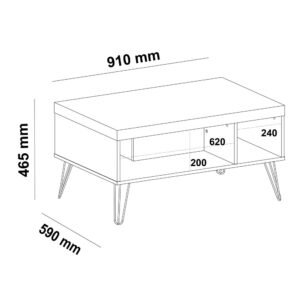 MESA DE CENTRO LIBERTY NEGRO
