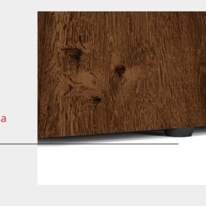 MESA ITALIA 900- TAMPO CHANF.CURVO MAD/ VD PINTADO 1700X900X30 RUSTICO MALBEC /OFF WHITE