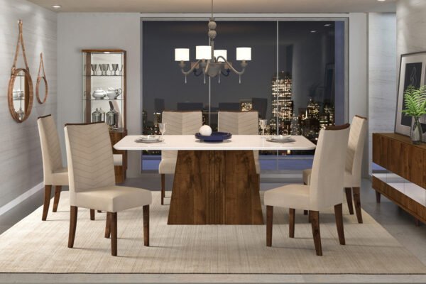 MESA ITALIA 900- TAMPO CHANF.CURVO MAD/ VD PINTADO 1700X900X30 RUSTICO MALBEC /OFF WHITE