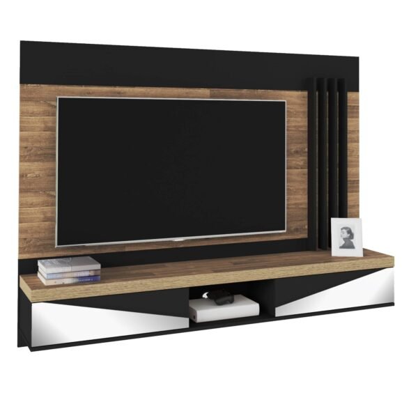 PANEL PARA TV MONACO RUSTICO/ NEGRO