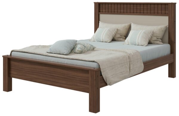 CAMA MATRIMONIAL ATHENAS FULL COLOR ROBLE NATURAL/ BLANQUECINO