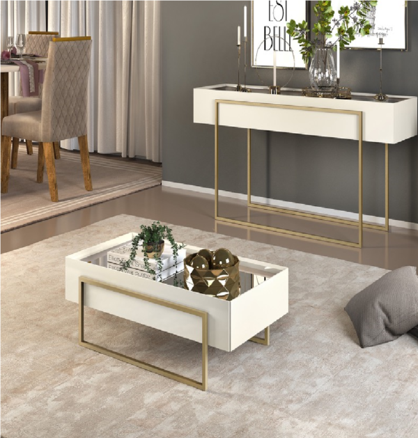 MESA DE CENTRO PILAR OFF WHITE
