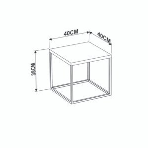 MESA CUBE  VERMONT/NEGRO