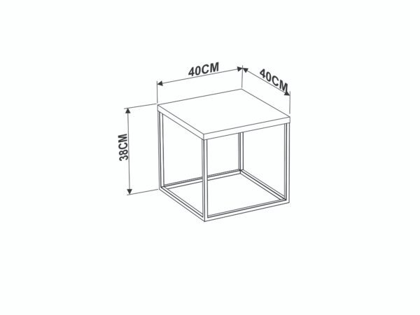 MESA CUBE  VERMONT/NEGRO