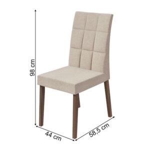 SILLA ODARA LINO RINZAI BEIGE/ ROBLE NATURAL
