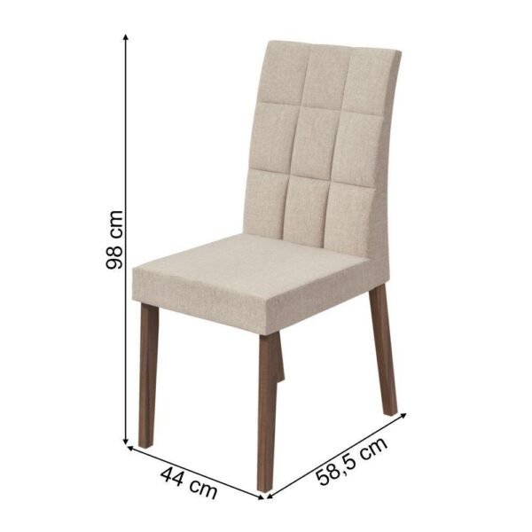 SILLA ODARA LINO RINZAI BEIGE/ ROBLE NATURAL