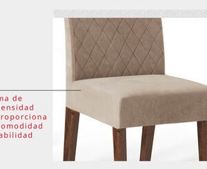 SILLA NEW MAIA RUSTICO MALBEC/ VELUDO KRAFT
