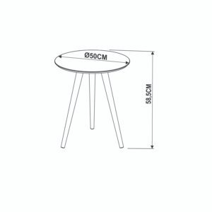 MESA LATERAL BLANCO