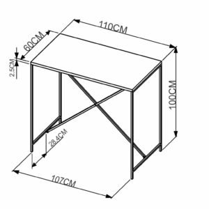 COUNTER TABLE VERMONT/COBRE