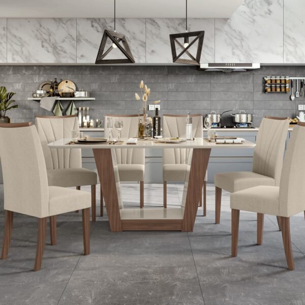 MESA APOGEU 170 CM ROBLE NATURAL/BLANQUECINA