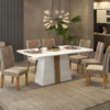 MESA ITALIA  1200X900X35 BRANCO BRILHO/DEMOLICAO