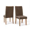 SILLA SERENA RUSTICO TERRARA/LINO BRONCE