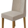 SILLA PRIVILEGE TERCIOPELO CREMA NATURAL/ ROVERE NATURALE
