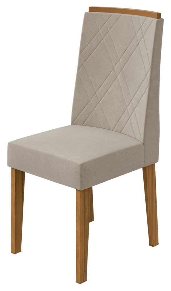 SILLA PRIVILEGE TERCIOPELO CREMA NATURAL/ ROVERE NATURALE