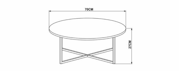 MESA DE CENTRO THASSUS / NEGRO