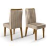SILLA ISIS MADERA IPE/ VELUDO KRAFT
