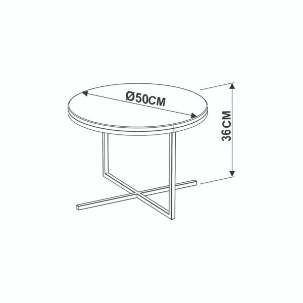 MESA 4816 NEGRO/COBRE