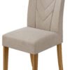 SILLA  ATACAMA  TERCIOPELO CREMA NATURAL/ ROVERE NATURALE