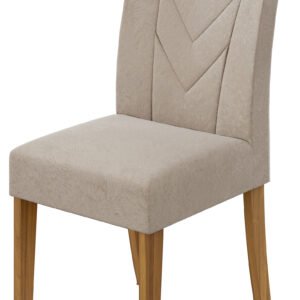 SILLA  ATACAMA  TERCIOPELO CREMA NATURAL/ ROVERE NATURALE