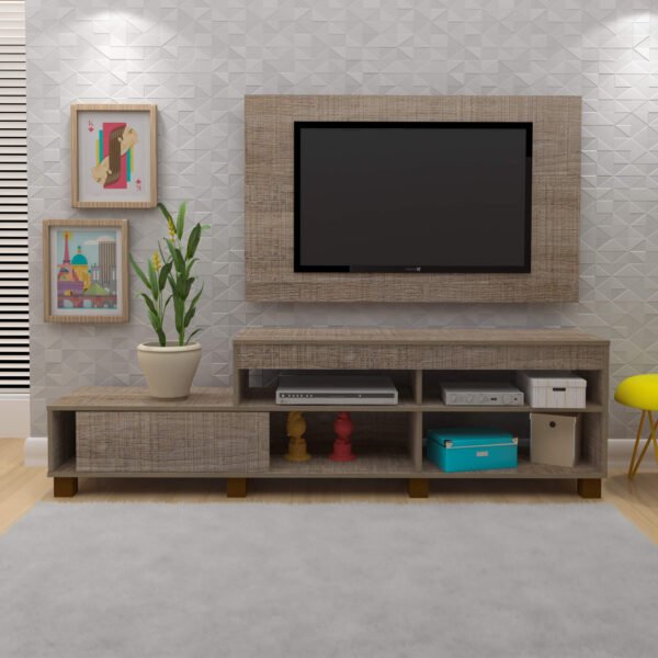 RACK CON PANEL EVER CINNAMON