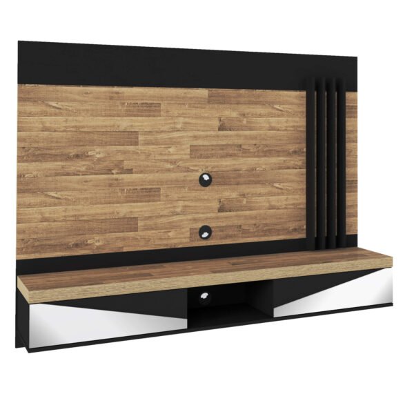 PANEL PARA TV MONACO RUSTICO/ NEGRO