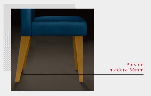 SILLA ISIS MADERA IPE/ LINHO SAARA