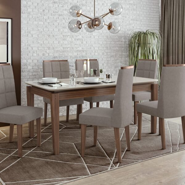 MESA ARIES AVELLANA/BLANQUECINA