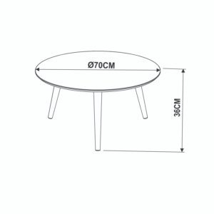 MESA DE CENTRO 4601 NEGRO