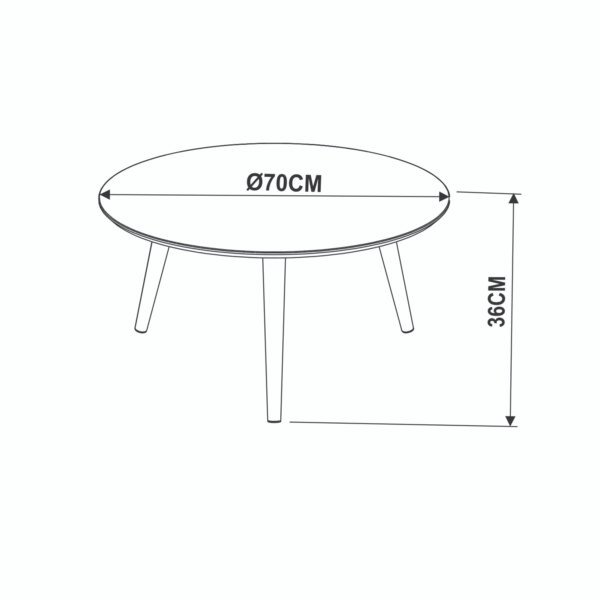 MESA DE CENTRO 4601 NEGRO