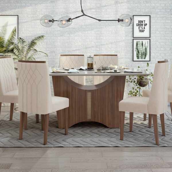 MESA ROCK  ROBLE NATURAL/BLANQUECINA