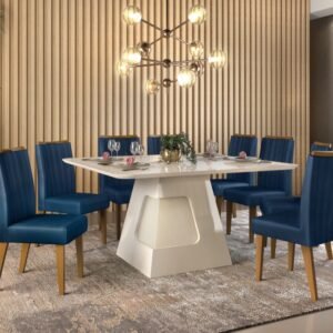 MESA DALA- TAMPO CHANF. CURVO MAD/VD 1360*1360*30 OFF WHITE/ OFF WHITE