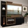 RACK PORTO TV 55'' MADERADO/NEGRO