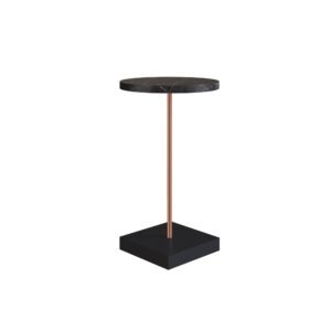 MESA LATERAL MARQUINA/DORADO