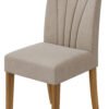 SILLA APOGEU TERCIOPELO NATURAL CREMA / ROVERE NATURALE