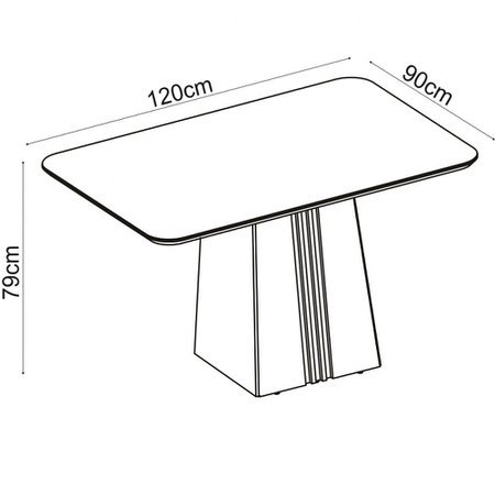 MESA ITALIA  1200X900X35 RUSTICO TERRARA/OFF WHITE