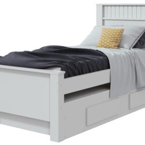 CAMA INDIVIDUAL ATHENAS BLANCA CON CAMA AUXILIAR